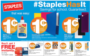 staples back to school deals