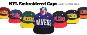 nfl embroidered caps