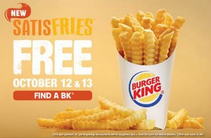 burger king free satisfries