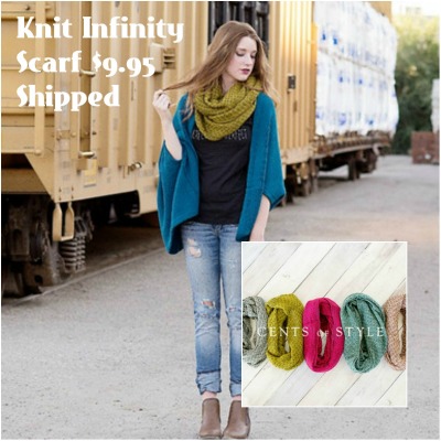 Knit Infinity Scarf