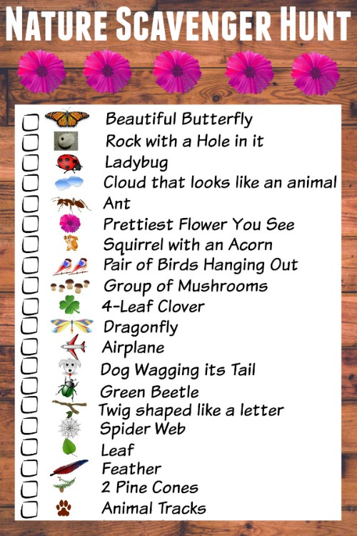 nature-scavenger-hunt-for-kids-with-free-printable-checklist