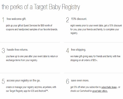 Target Baby Registry