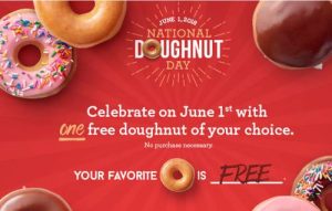 Krispy Kreme Free Doughnut