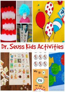 Dr. Seuss Kids Activities, Printables and Crafts Roundup